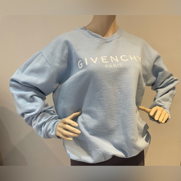 Gildan Sweaters - GILDAn | Givenchy Paris sweater baby blue  Size medium